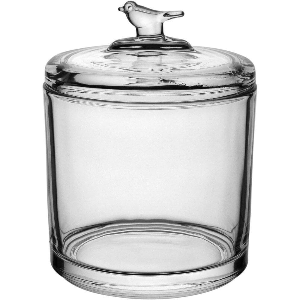 Potiche Redondo Bomboniere Home&co Com Tampa Vidro 13x10x10