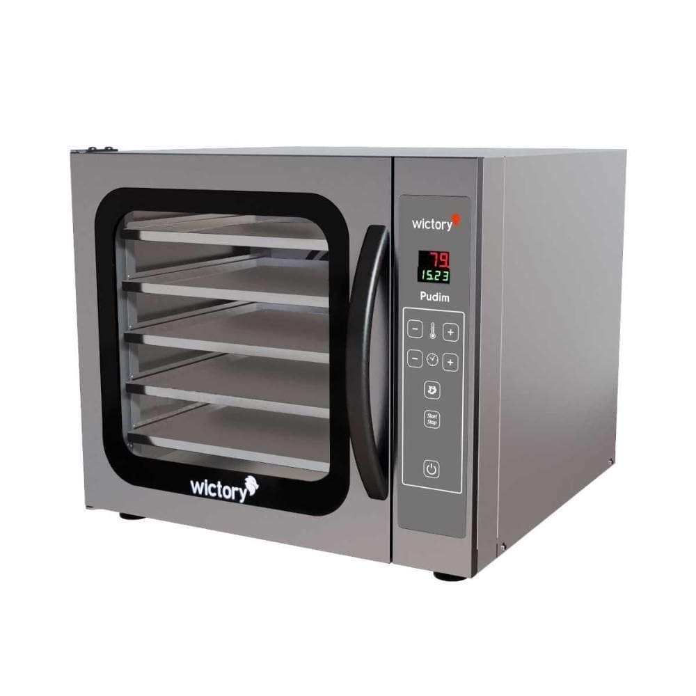 Forno Turbo Elétrico Para Pudim 5 Esteiras Com Vapor Wcpp-535 220v - Wictory