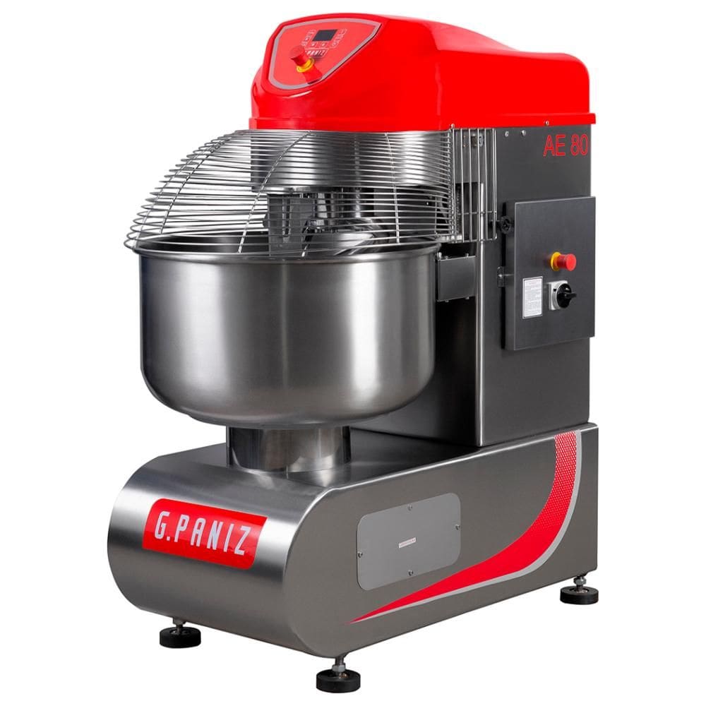 Amassadeira Espiral Inox Gpaniz 80kg 2 Velocidades Trifásico 380V AE 80 G2