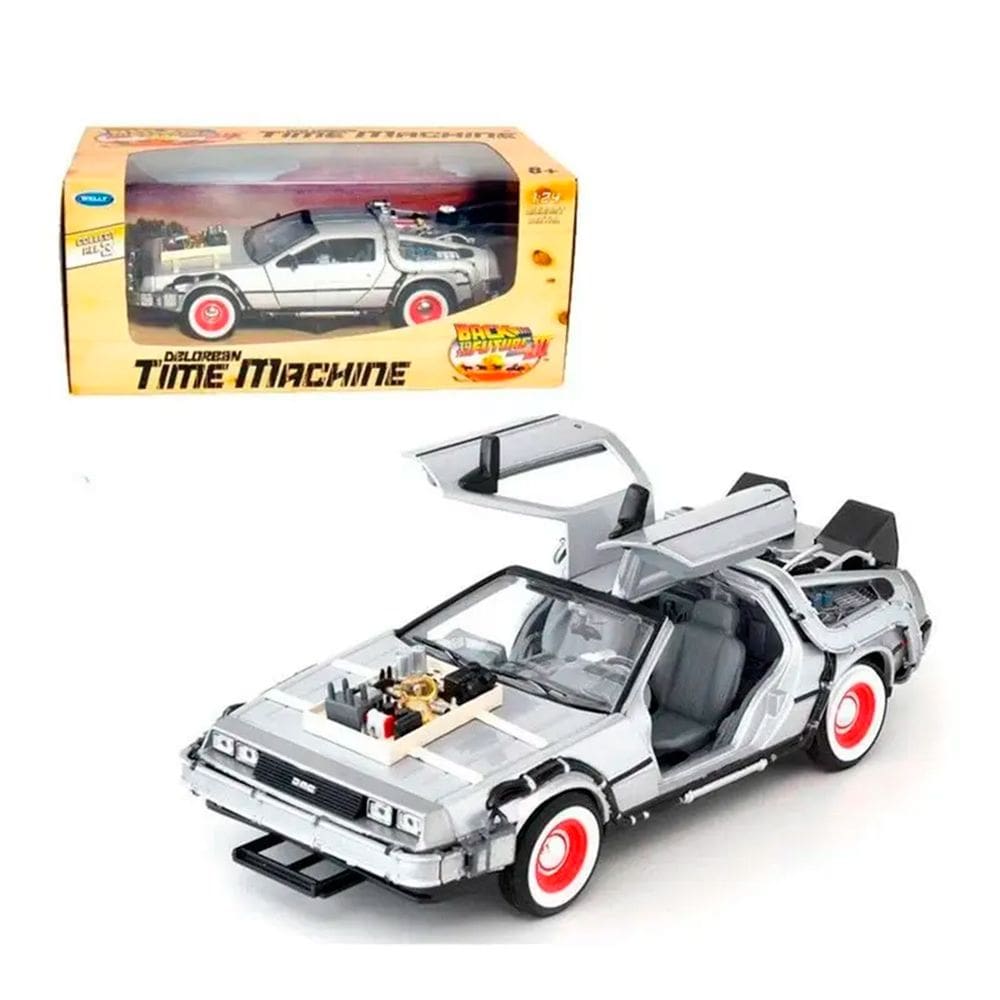 Miniatura Carro Delorean De Volta Para O Futuro 3 1:24 Welly
