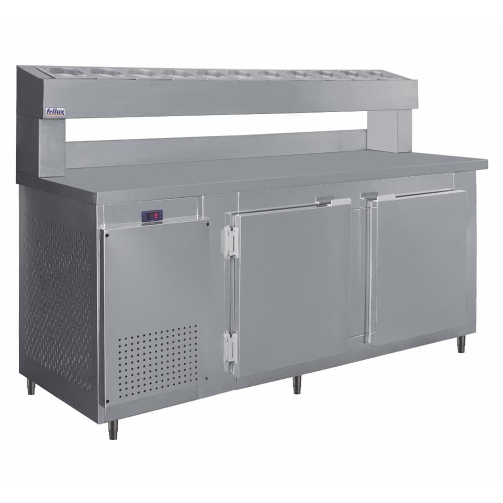 Balcão Condimentador Refrigerado Frilux 190cm Inox 500 Litros 220V RF-041