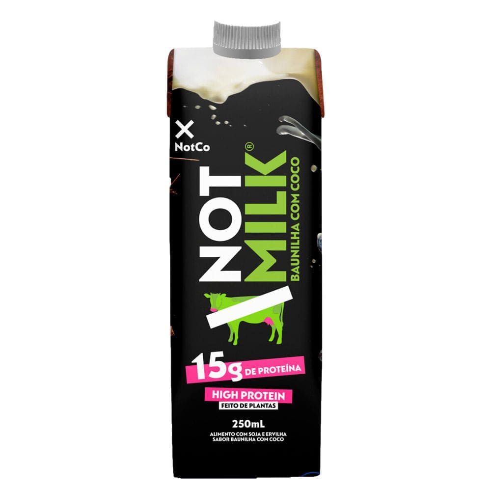 Not High Protein Baunilha com Coco Bebida à Base de Plantas 250ml