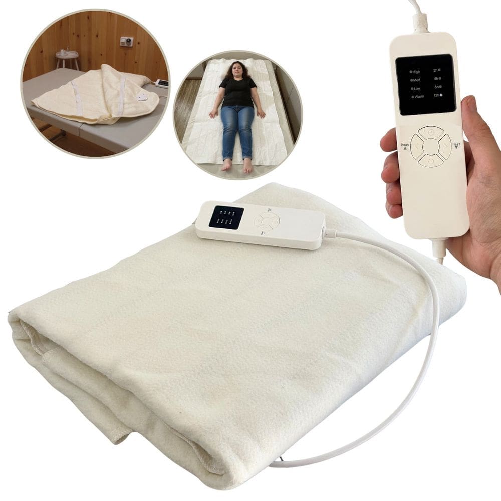 Lençol Térmico Solteiro 150x80cm 4 Ajustes de Temperatura e Timer Elétrico Importway Iwlt001