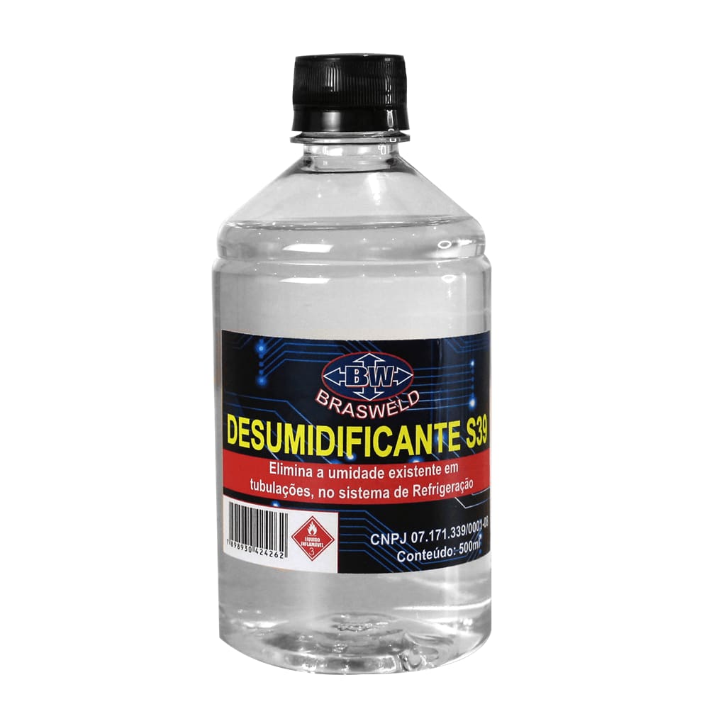 Álcool Metílico Desumidificante Brasweld 500ml - S39