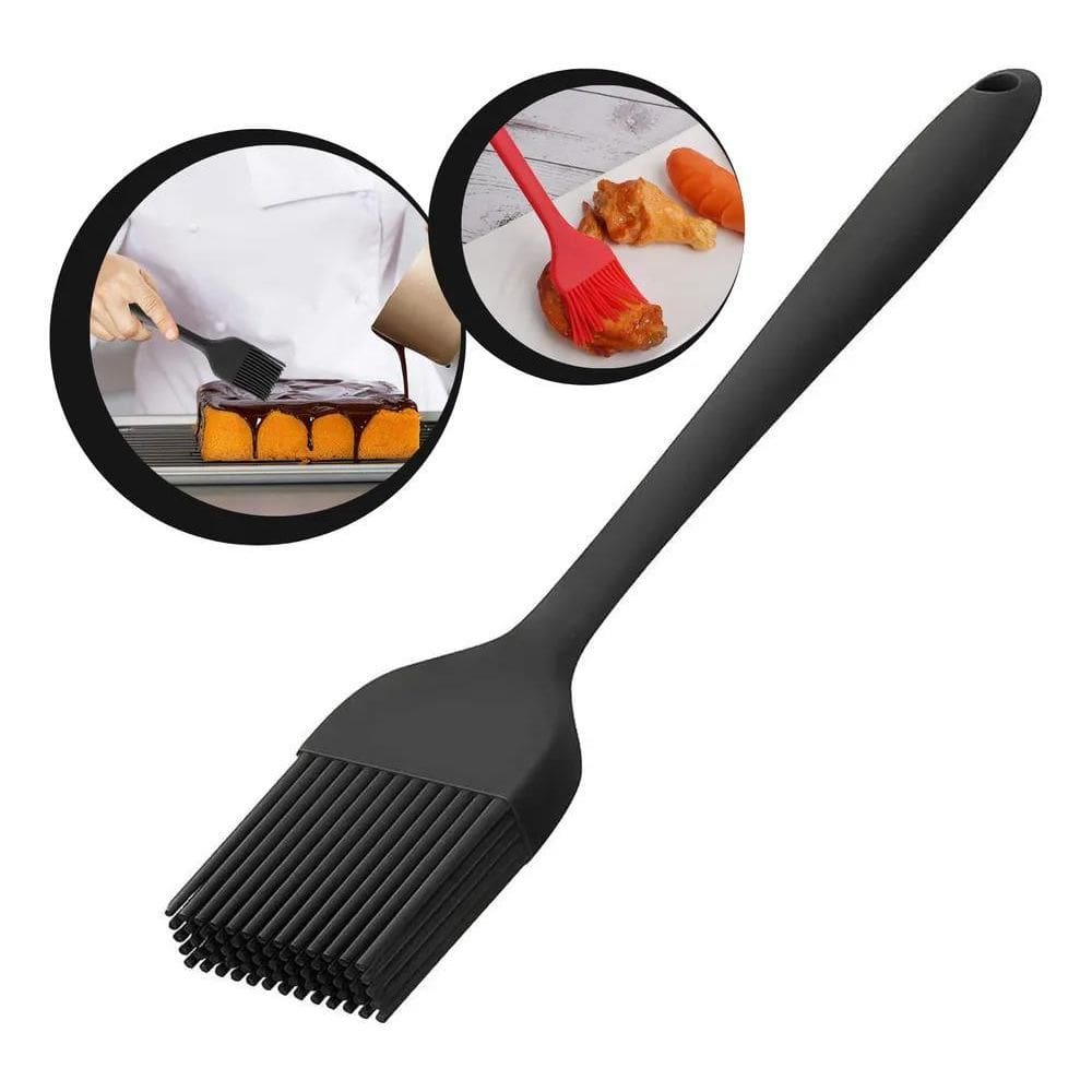 2X Pincel Culinário De Silicone Cozinha E Confeitaria Grande