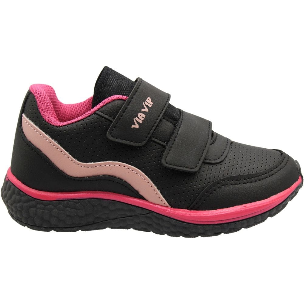 Tênis Esportivo Via Vip Fechamento De Contato Listra Menina
