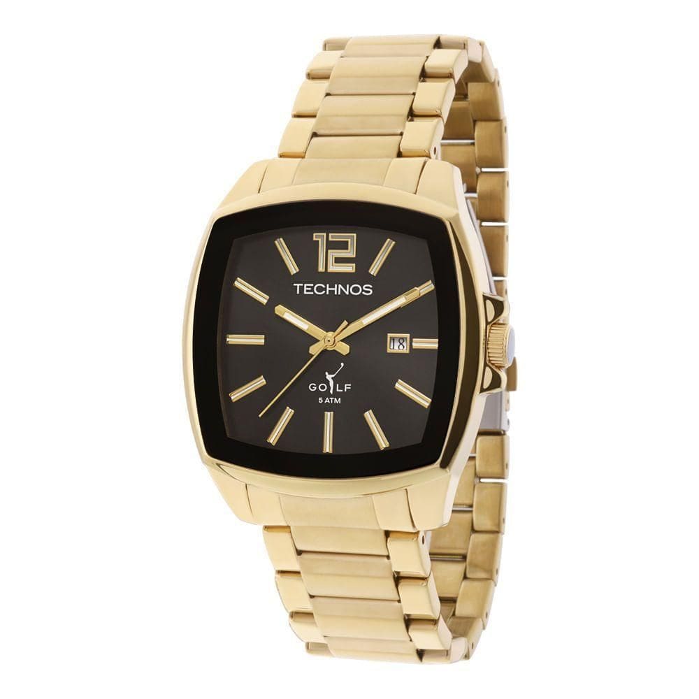 Relógio Technos Masculino Analógico Dourado 2115koi-4p 2115koi-4p