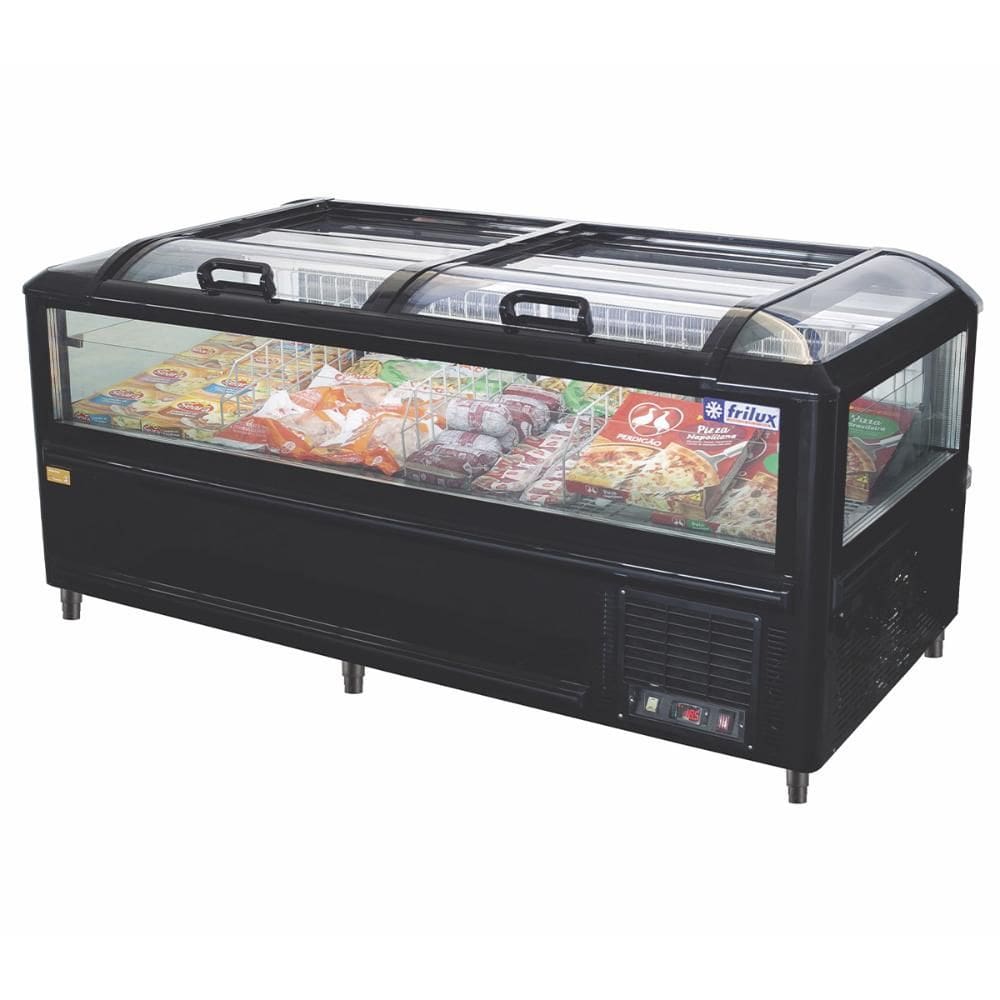 Expositor Ilha para Congelados Frilux Full Glass 1,85m 127V RF-315