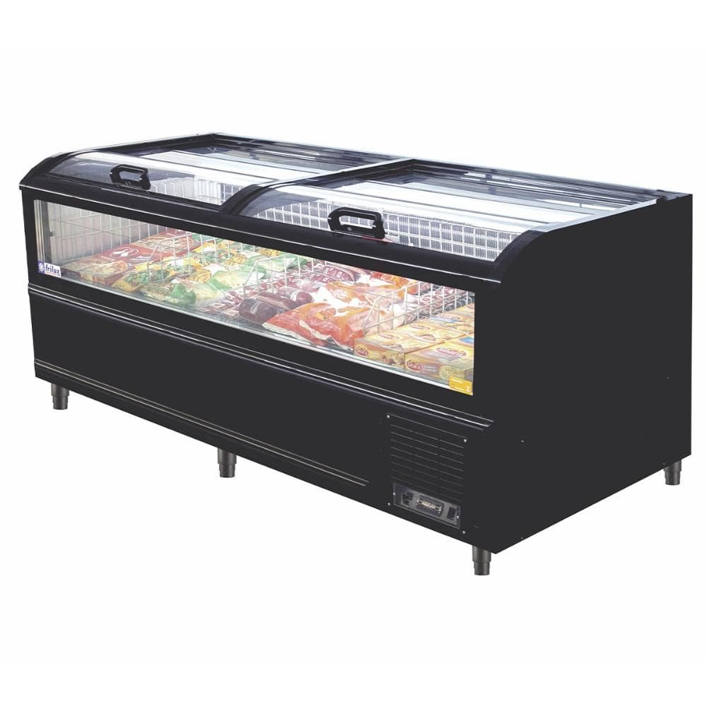 Expositor Ilha para Congelados Frilux Full Glass Inverter 2,10m 220V RF-316-IN
