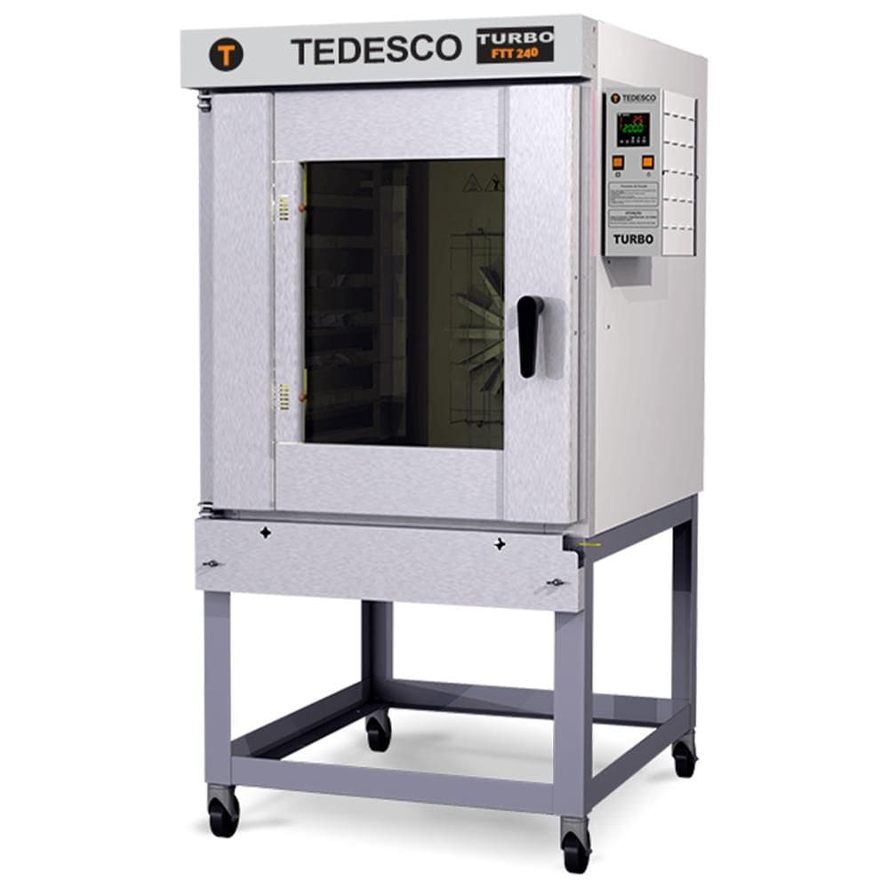 Forno Turbo Elétrico Tedesco 8 Esteiras Trifásico 380V FTT-240E