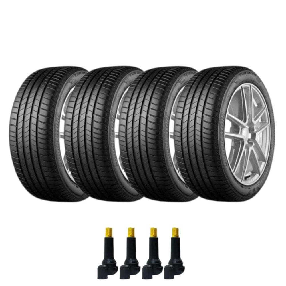 Combo 4 Pneus 205/50r17 89v Turanza T005 Bridgestone + Bico