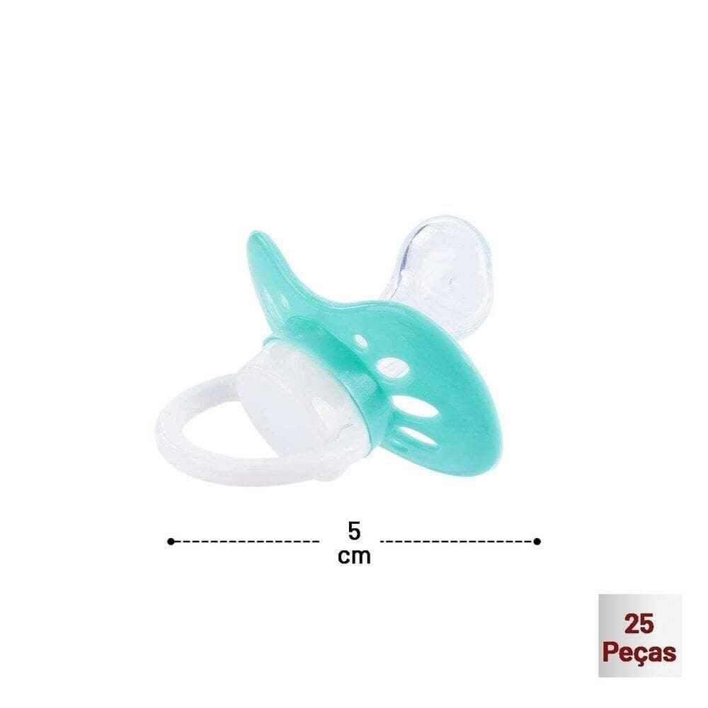 Chupeta Bico Anatômico Ventilada Plus 25 Pçs Color - Tudo em Caixa