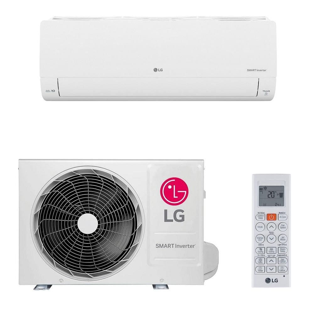 Ar Condicionado Split LG Hi Wall Smart Voice Inverter 12.000 BTU/h Frio Monofásico Branco S3-Q12JA31E  220V