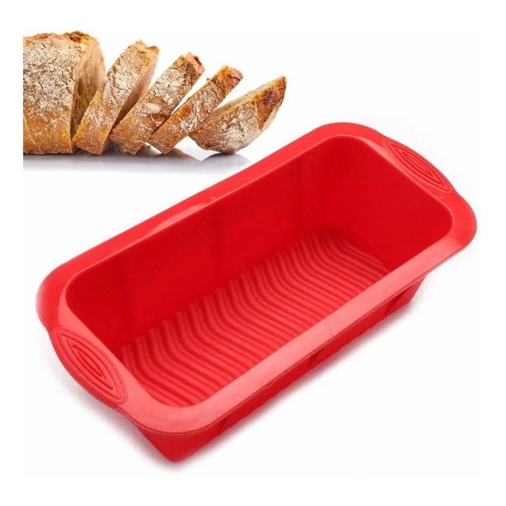2X Forma De Bolo Inglês Pão De Silicone Cozinha Doce Assadei