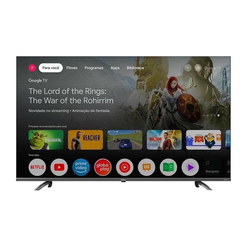 Smart TV LCD LED 58” Philco P58KGA - Wi-Fi & Bluetooth 5.1, 4K UHD, Dolby Áudio, HDMI USB