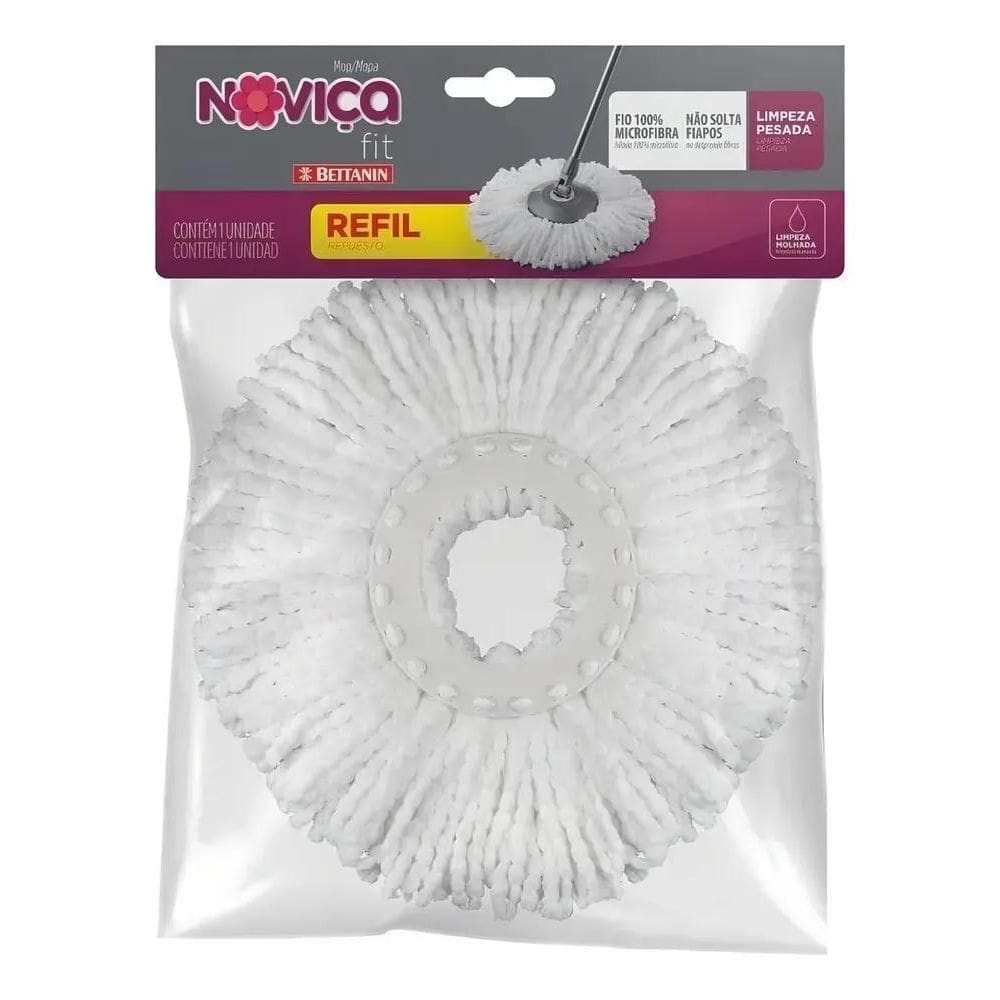Refil Para Mop Fit De Microfibra Noviça Bt1393R Bettanin
