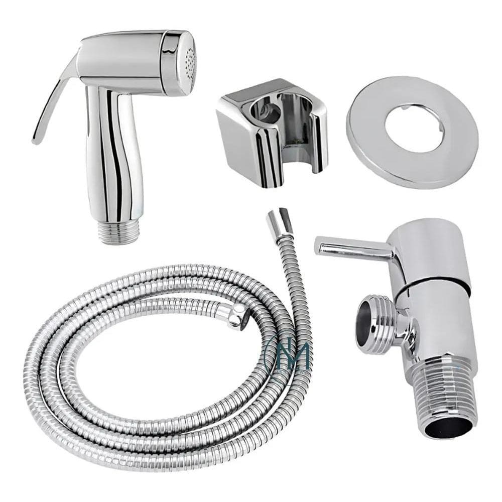 2X Ducha Higiênica Metais Last Em Abs Soft Cromada Mangueira
