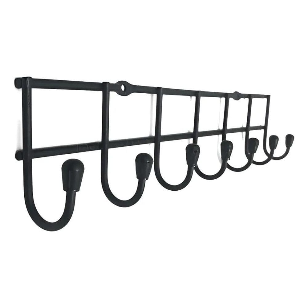 Porta Cinto Gravata Roupa Multiuso 7 Hastes Preto All Black