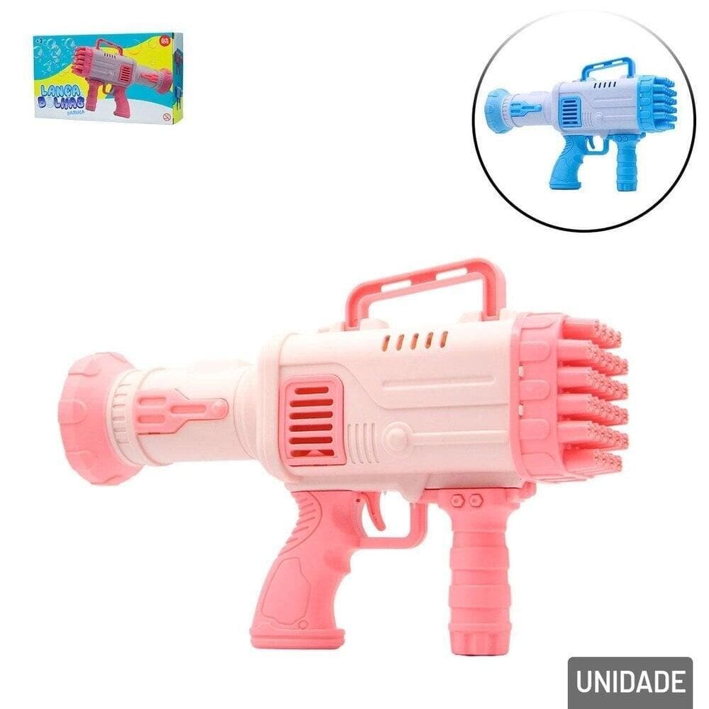 Lança Bolhas 28cm à Pilha Color - Tudo em Caixa