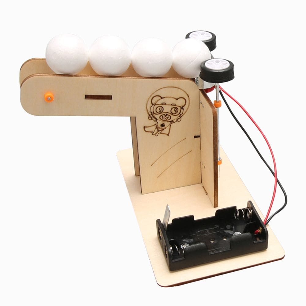 Kit de experimentos científicos, lançador automático de bolas para crianças com mais de 8 anos