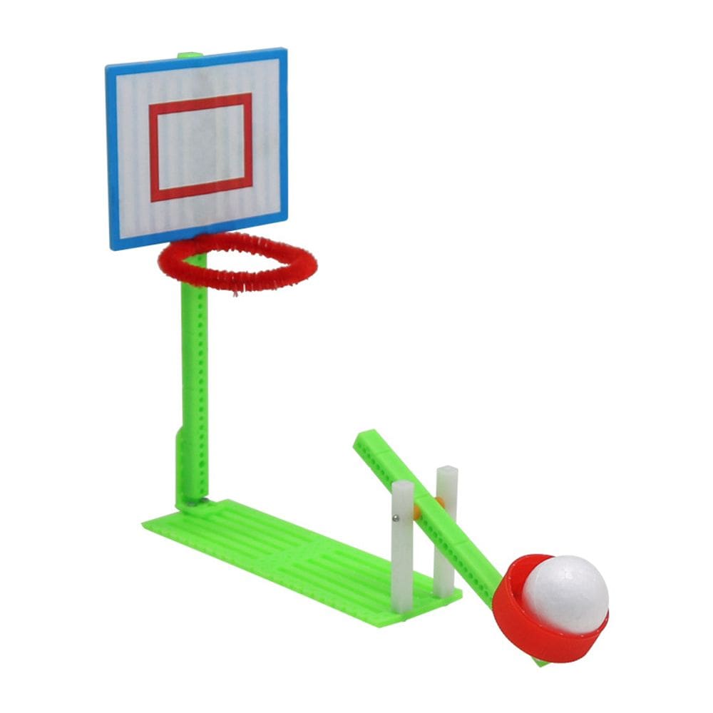 Lançador de basquete STEM Science Experiments para crianças