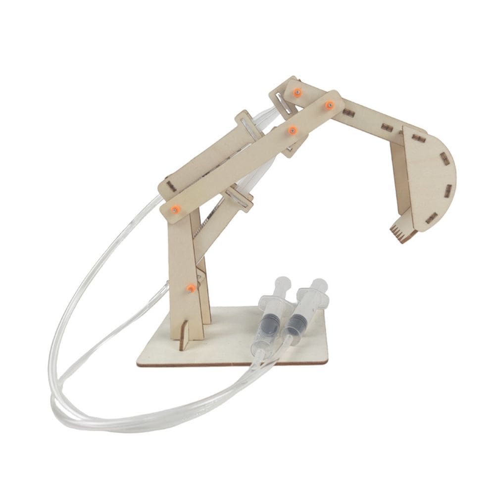 Escavadeira hidráulica DIY de madeira Science Kit para crianças de 8 anos ou mais