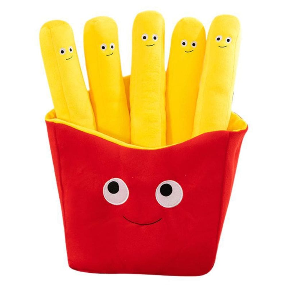 Batatas fritas de desenho animado de boneca de pelúcia 40 cm para decoração