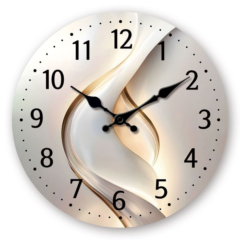 Relógio de parede Creative 12 Non Ticking Modern Design Wood