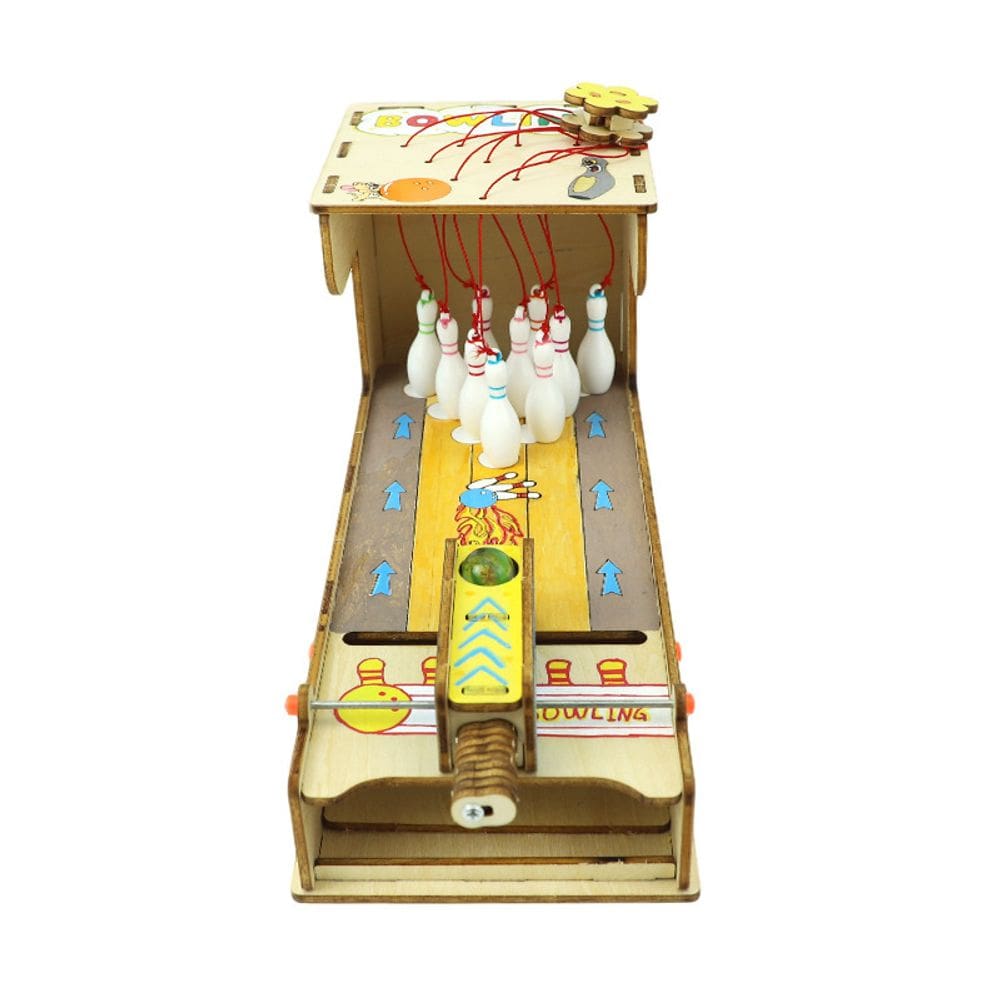 Kit de experiências científicas de jogos de boliche de madeira DIY Kids 6-12
