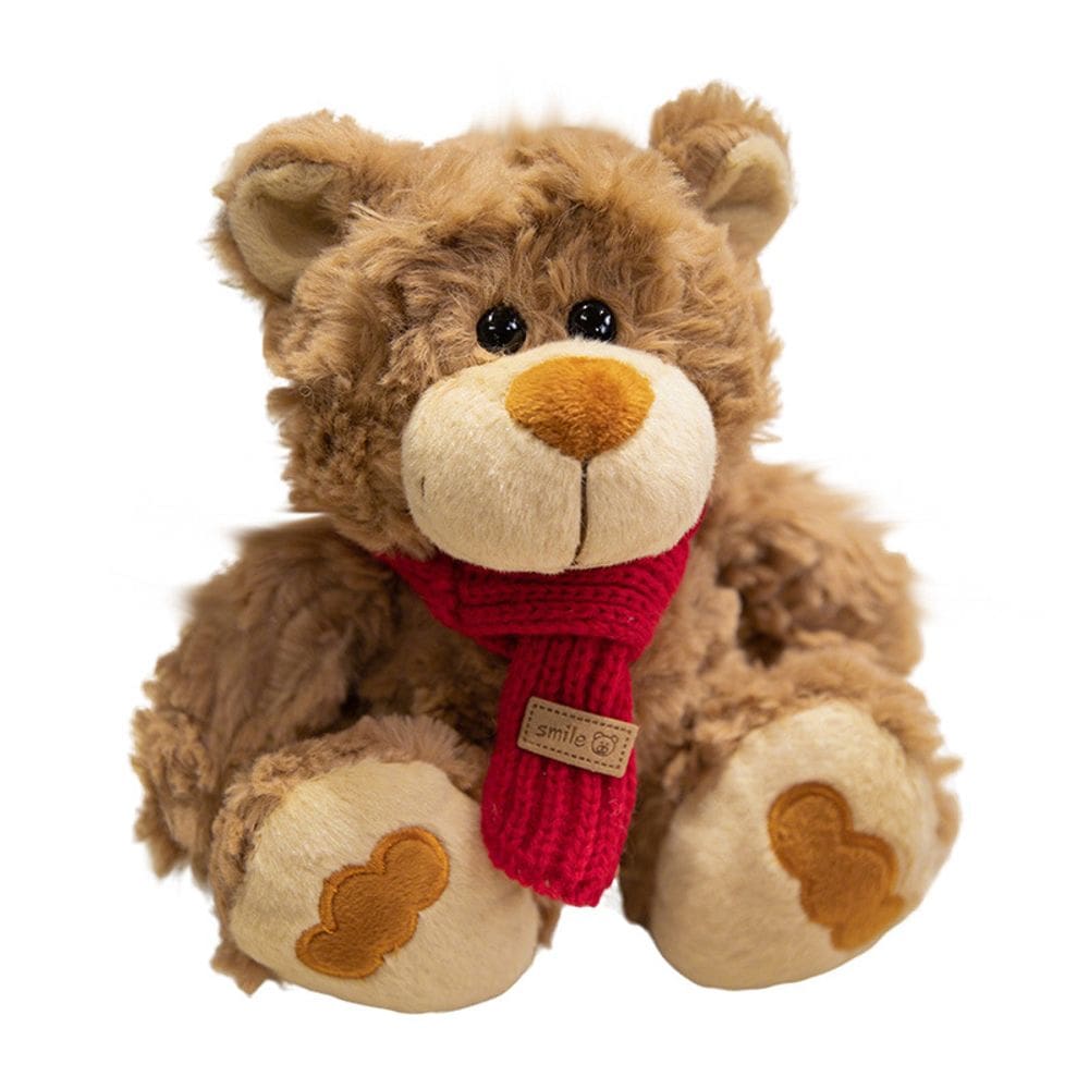 Brinquedo de pelúcia Teddy Bear Doll, pelúcia macia, desenho animado, pele encaracolada, 35 cm