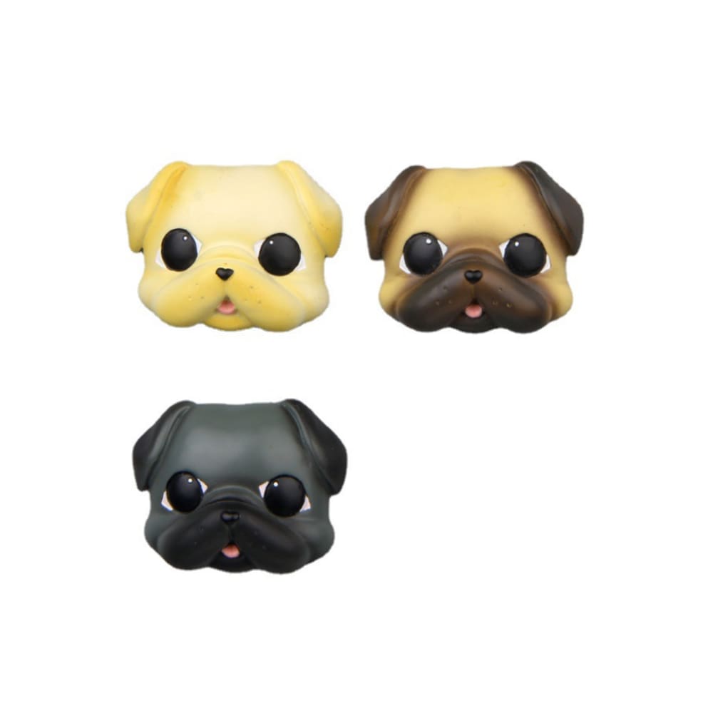 Ímãs de geladeira, 3 peças, fofa, cabeça de cachorro, geladeira de resina 3D