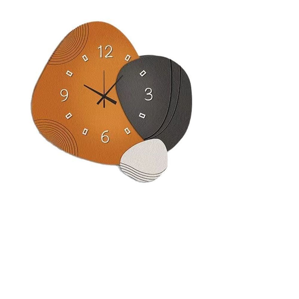 Relógio de parede moderno abstrato sem tique-taque silencioso 30x30cm