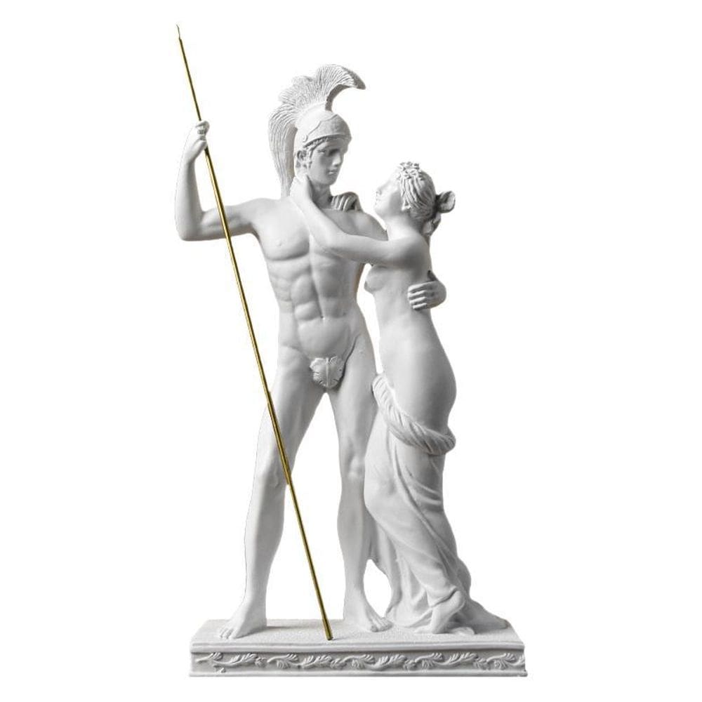 Escultura, estátua, Ares e figura feminina, mitologia nórdica