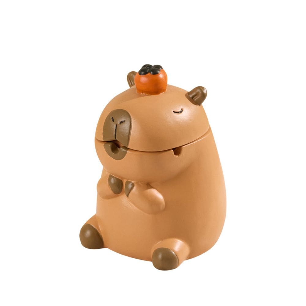 Cinzeiro de capivara de cerâmica com tampa Cute Smoking Ash Tray