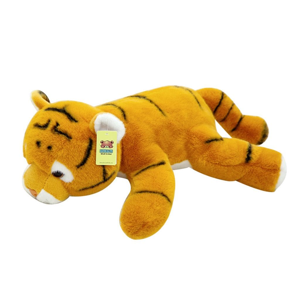 Boneca de brinquedo de pelúcia, tigre realista, animal florestal de 30 cm para crianças