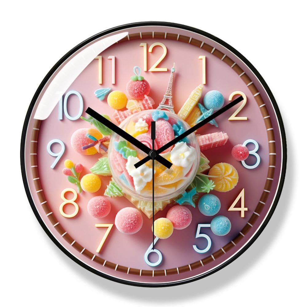 Relógio de parede Creative Candy 30x30cm Silent Non-Ticking