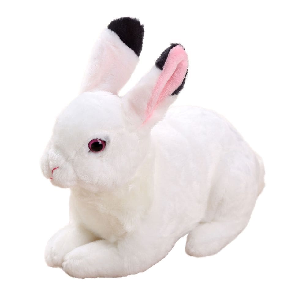 Brinquedo de pelúcia Stuffed Bunny Realistic White 23 cm para crianças