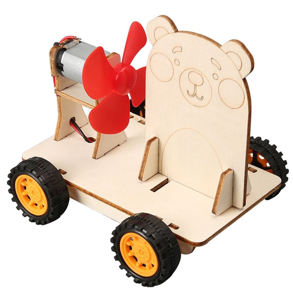 STEM Science Experimenta Carro de Ação e Reação de Madeira para Crianças