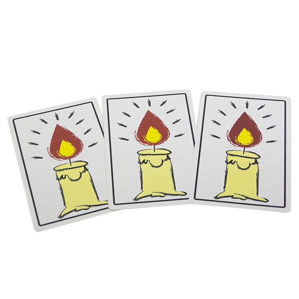 Cartão de aniversário Magic Candle Illusion Trick com papel de alta qualidade