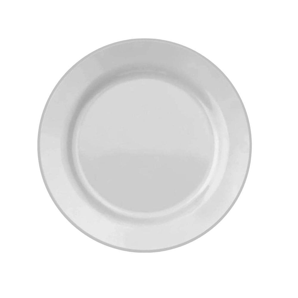 Prato Branco Menu Raso Gigante 31Cm Almoço Jantar 02 Uni