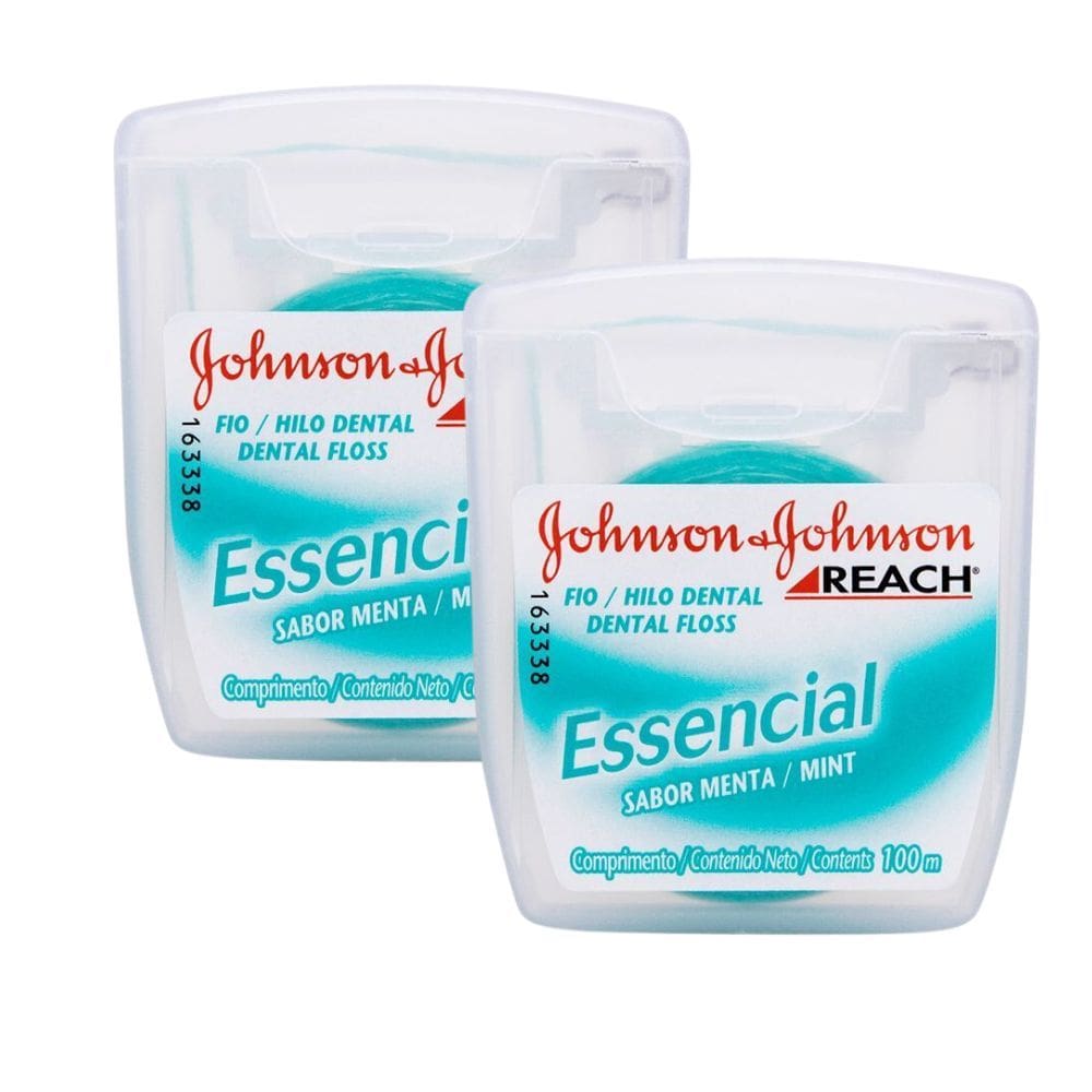 Kit 2 Fio Dental Reach Johnson`s Essencial Menta 100m