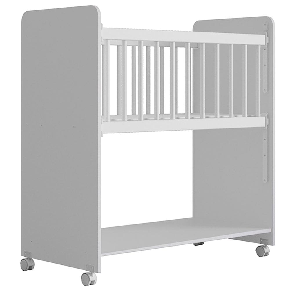 Berço de Bebê com Rodinhas com Grade Móvel Jasmin