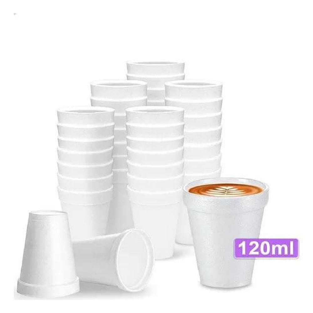 Copo Térmico Isopor 120 Ml Ultra 100 Unidades Cor Branco