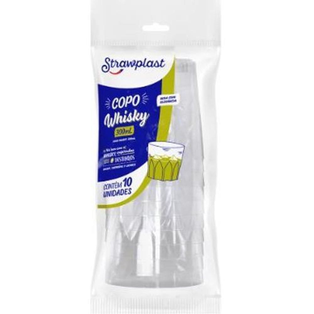 Copo Whisky 300Ml - Pacote 10 Unidades