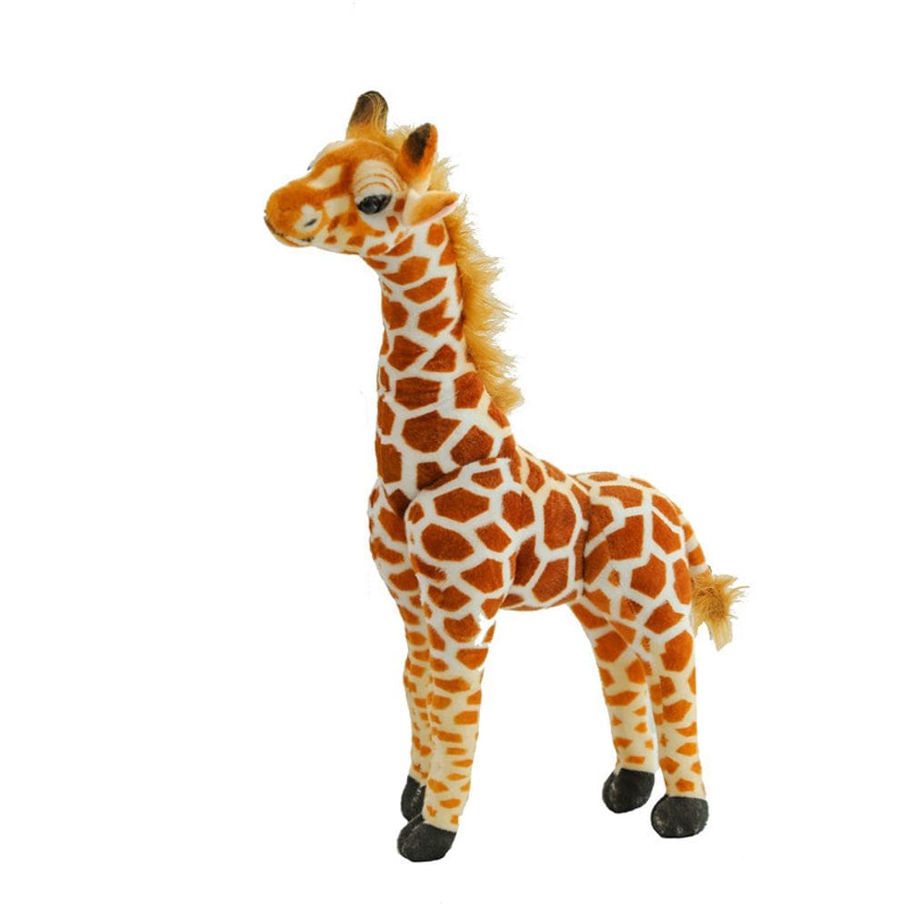 Brinquedo de pelúcia, girafa realista, bicho de pelúcia de 45 cm para crianças
