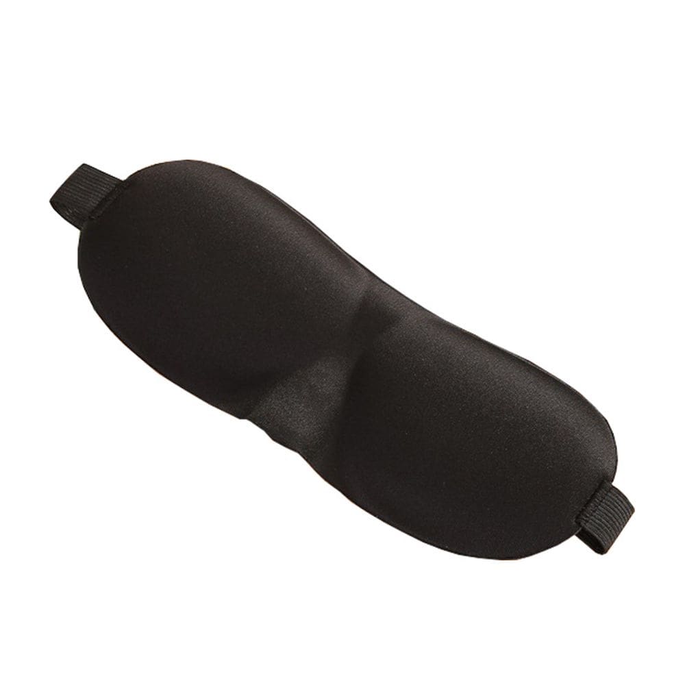 Máscara de dormir Máscara de olhos de poliéster 3D preta para dormir