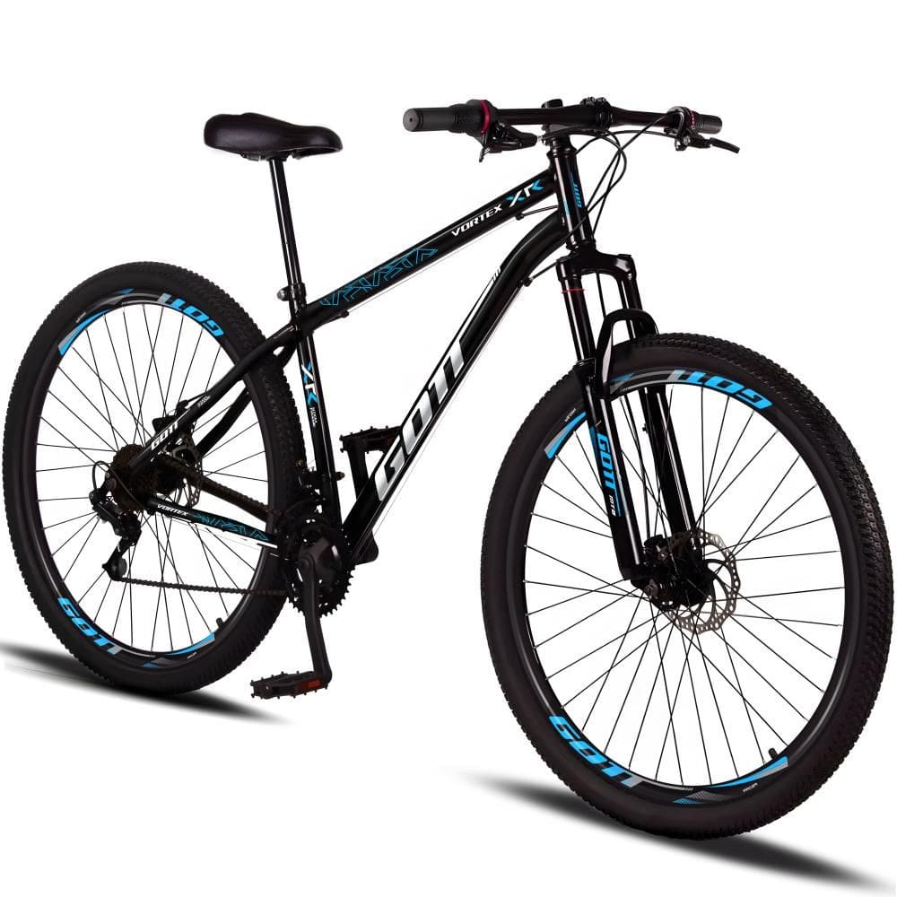 Bicicleta Aro 29 Aço Carbono Gott Vortex RX 21v Com Suspensão e Freio a Disco