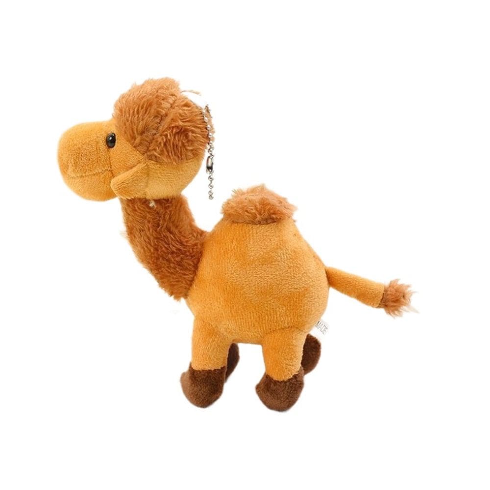 Chaveiro de pelúcia Camel, boneca de pelúcia macia de 14 cm para bolsas e chaves