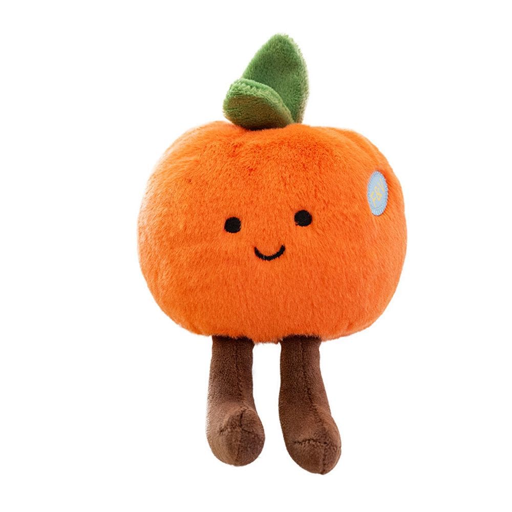 Boneca de desenho animado de frutas recheadas com laranja macia de pelúcia, 12 cm, mini