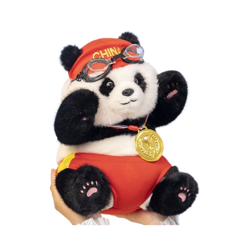 Boneca de pelúcia, boneca de pelúcia, desenho animado, atleta, panda, 30 cm, esportes